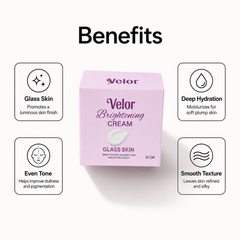Velor Brightening Cream for All Skin 50g - Deep Hydration Reduce Pigmentation - Product Image 2