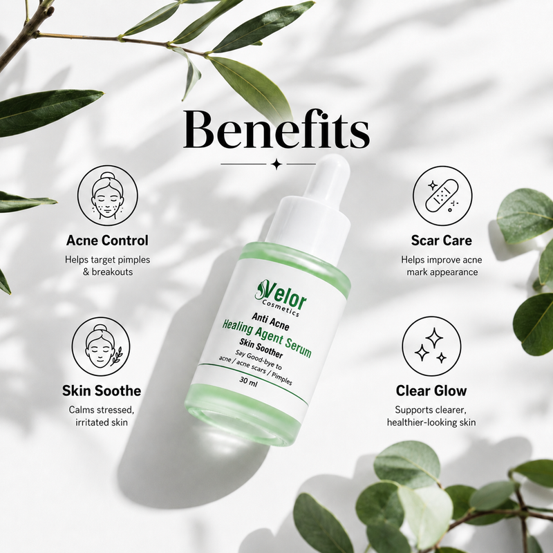 Velor Tea Tree Acne Clearing Serum - Anti Acne Blemish Control - Product Image 2