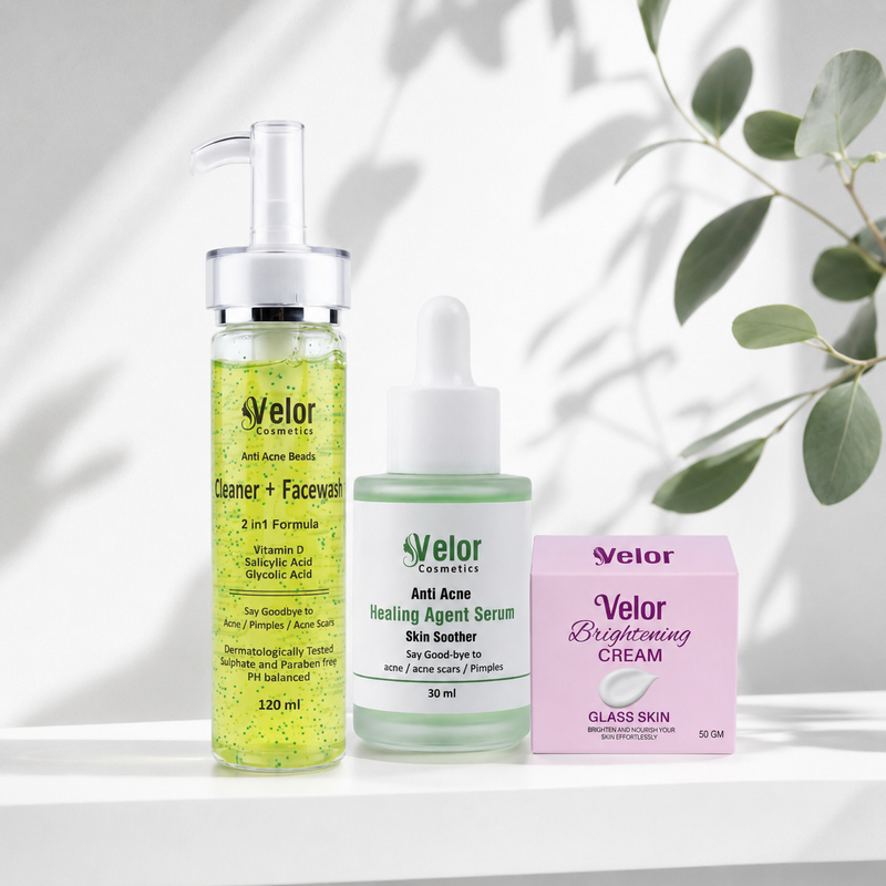 Velor Acne Solution Bundle - 3 Step Acne Clearing System - Product Image 1