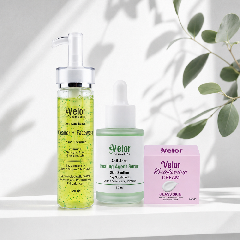 Velor Acne Solution Bundle - 3 Step Acne Clearing System - Product Image 1