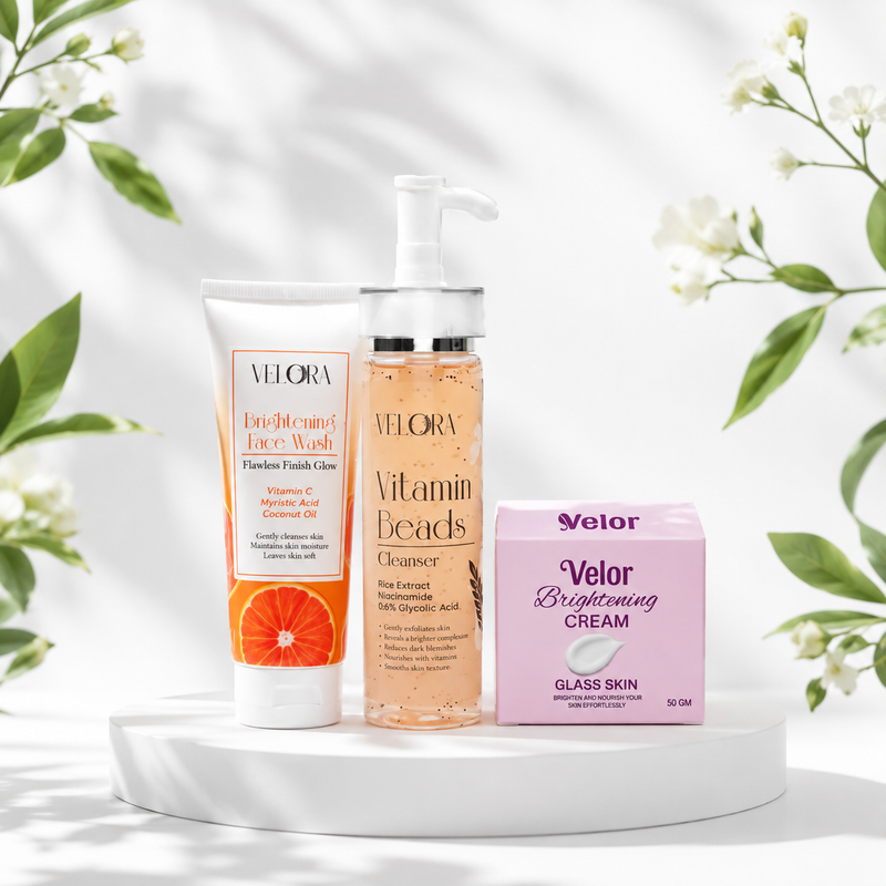 Velor Glow Bundle for Oily Skin - Brightening Exfoliating Hydrating Trio - Product Image 1