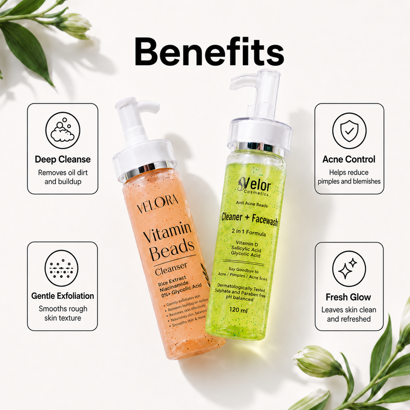 Velor Cleansers Best Duo - Brightening Face Wash Vitamin Beads Combo - Product Image 2