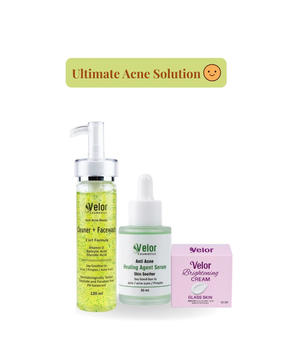 Velor Acne Solution Bundle - 3 Step Acne Clearing System - Product Image 6