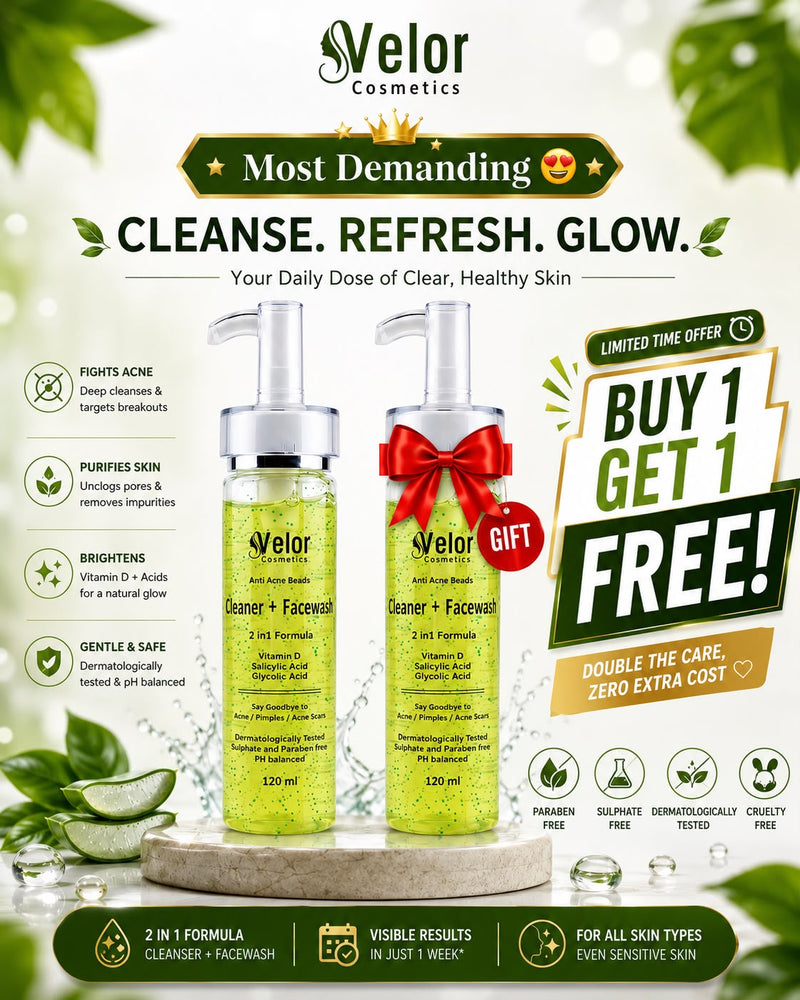 ACNE CLEARING CLEANSER+FACE WASH(2 IN 1 FORMULA)