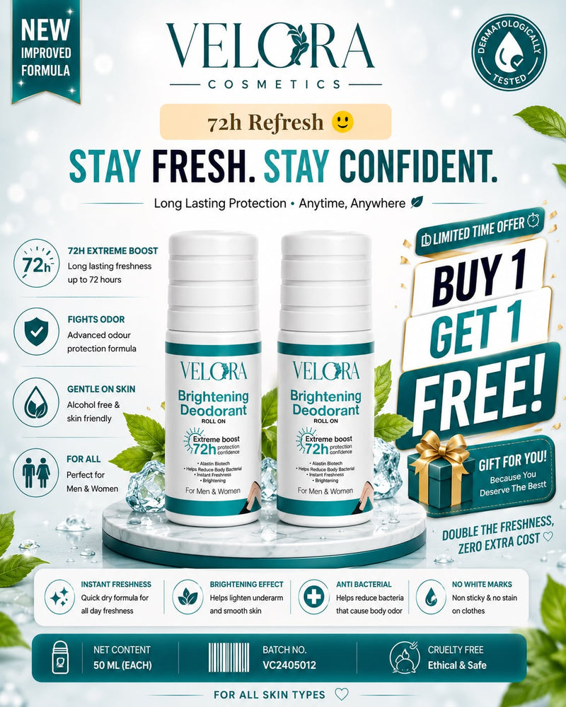VELOR BRIGHTEING DEODRANT ROLL ON